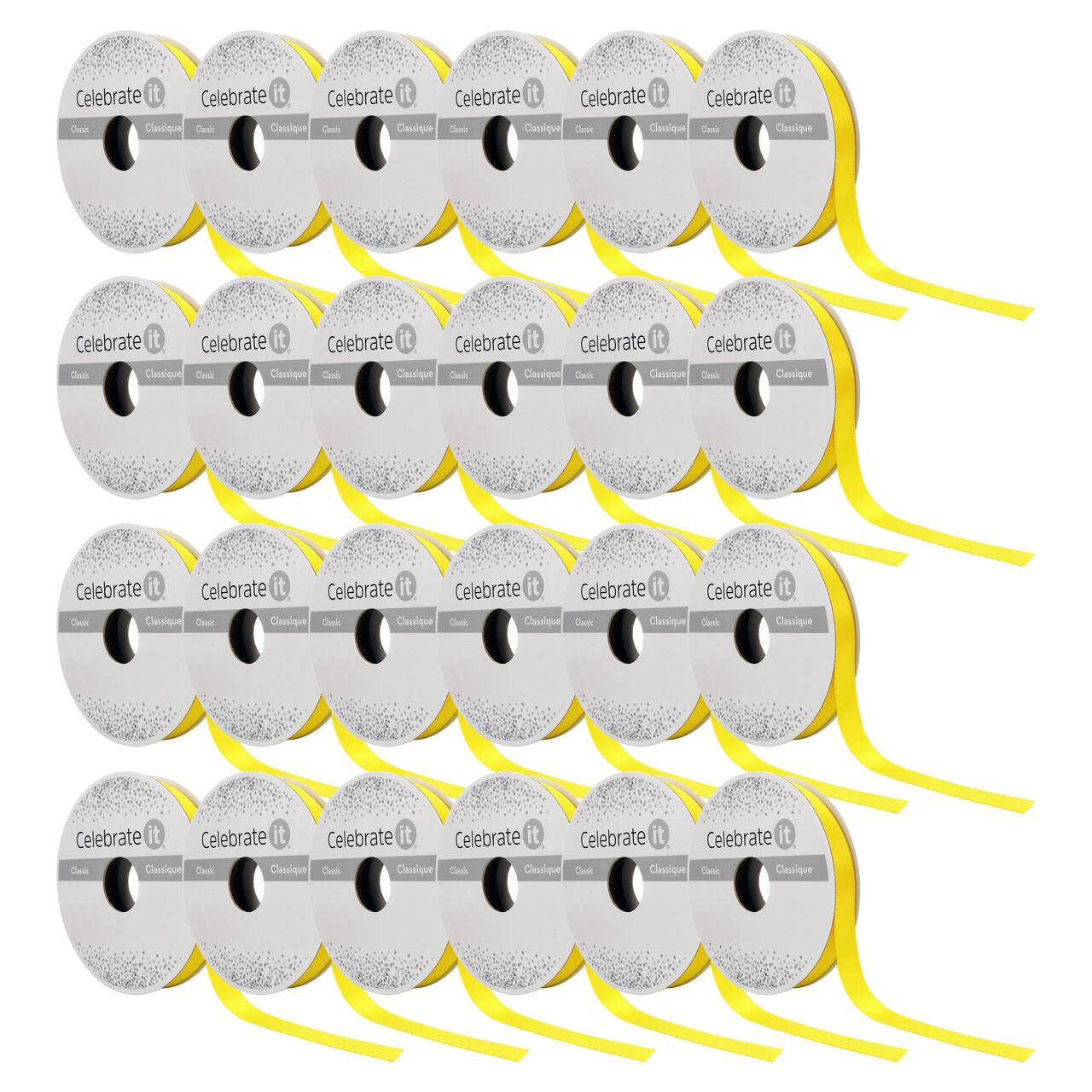 24 Pack: 3/8" x 15yd. Satin Double Face Ribbon by Celebrate It®